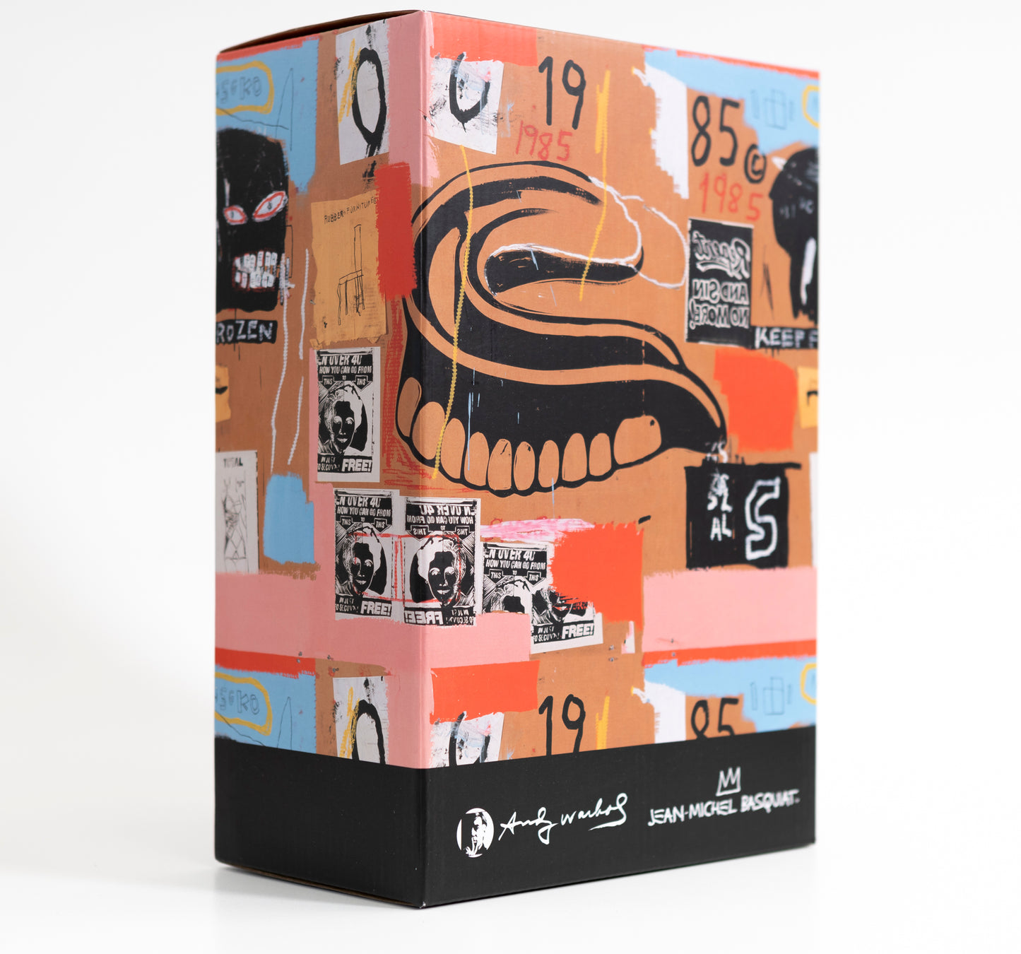 BE@RBRICK - "Andy Warhol x Jean Michel Basquiat" (brown) 400% & 100%
