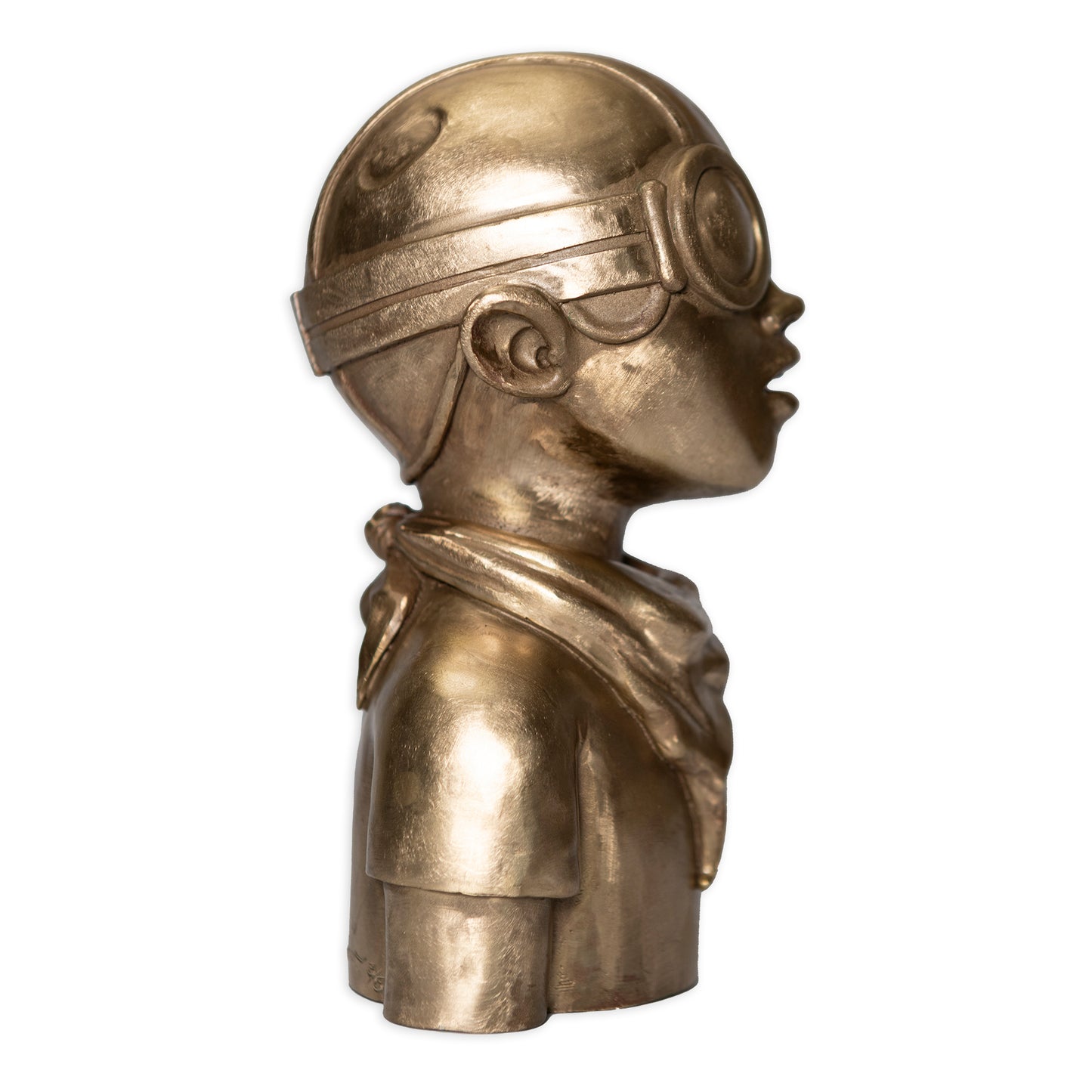 Hebru Brantley "Flyboy" bronze sculpture (gold) Limited Edition