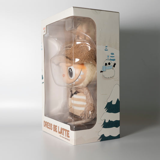 Pop Mart The Monsters - Labubu "Dress Be Latte" vinyl plush doll