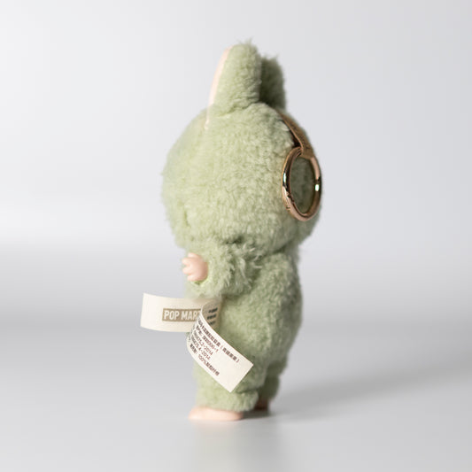 The Monsters Exciting Macaron vinyl face Labubu doll keychain - Green Grape - OOB