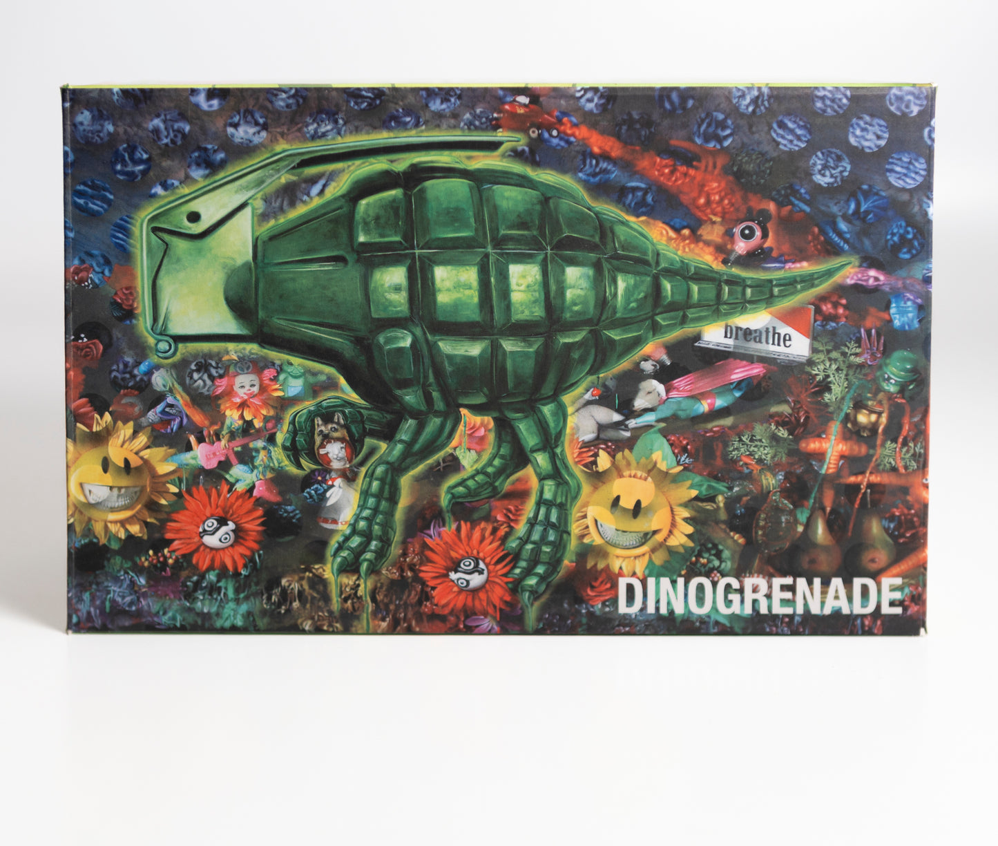 Ron English - Dinogrinade - HAND PAINTED SIGNED red