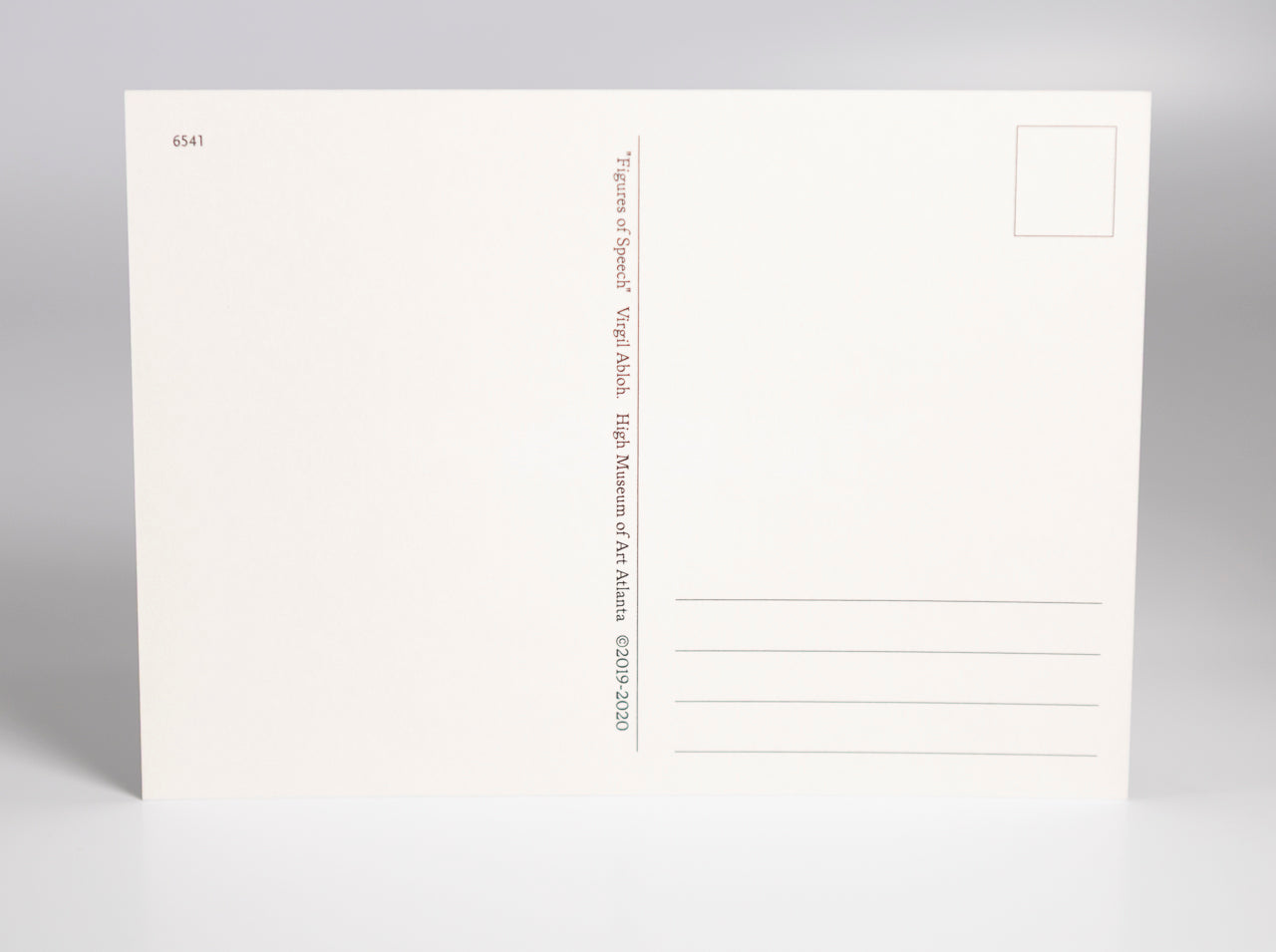 Virgil Abloh - "Figures of Speech" "Television" postcard print
