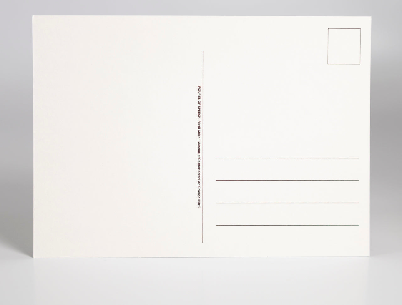 Virgil Abloh - "Figures of Speech" caution tape postcard print