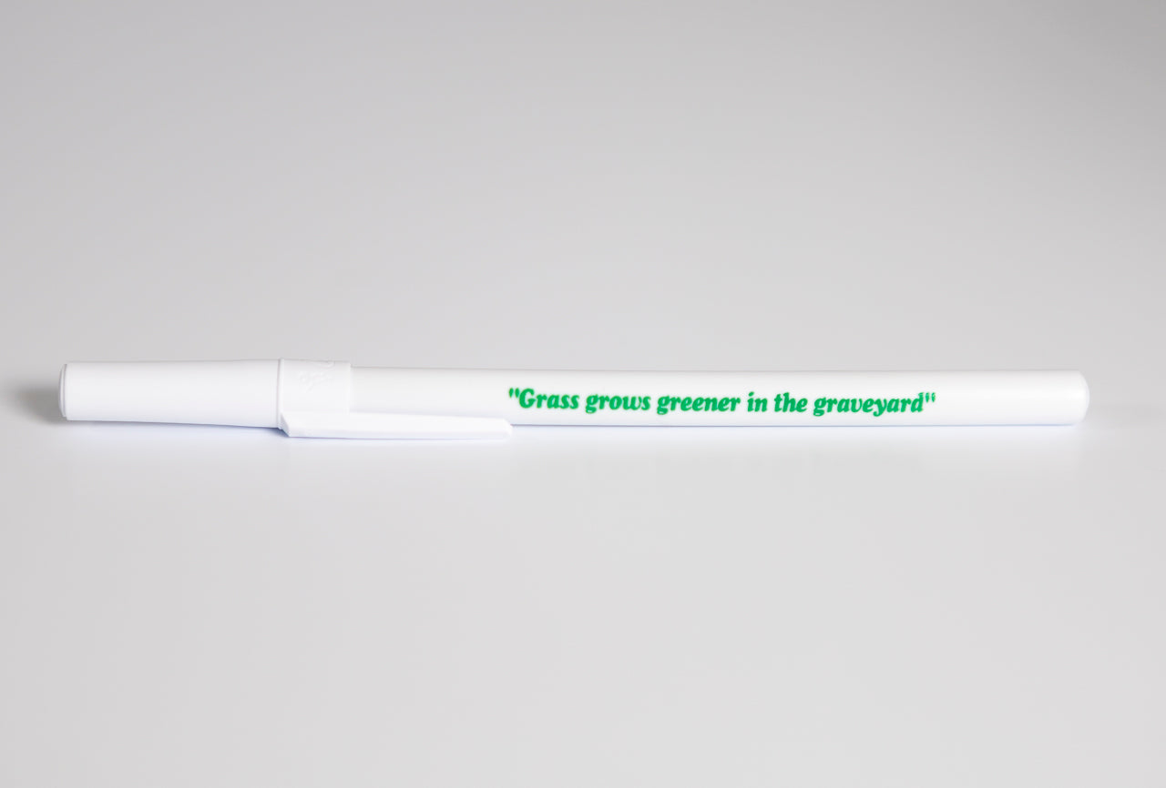 Virgil Abloh - "Figures of Speech" white BIC ballpoint pen