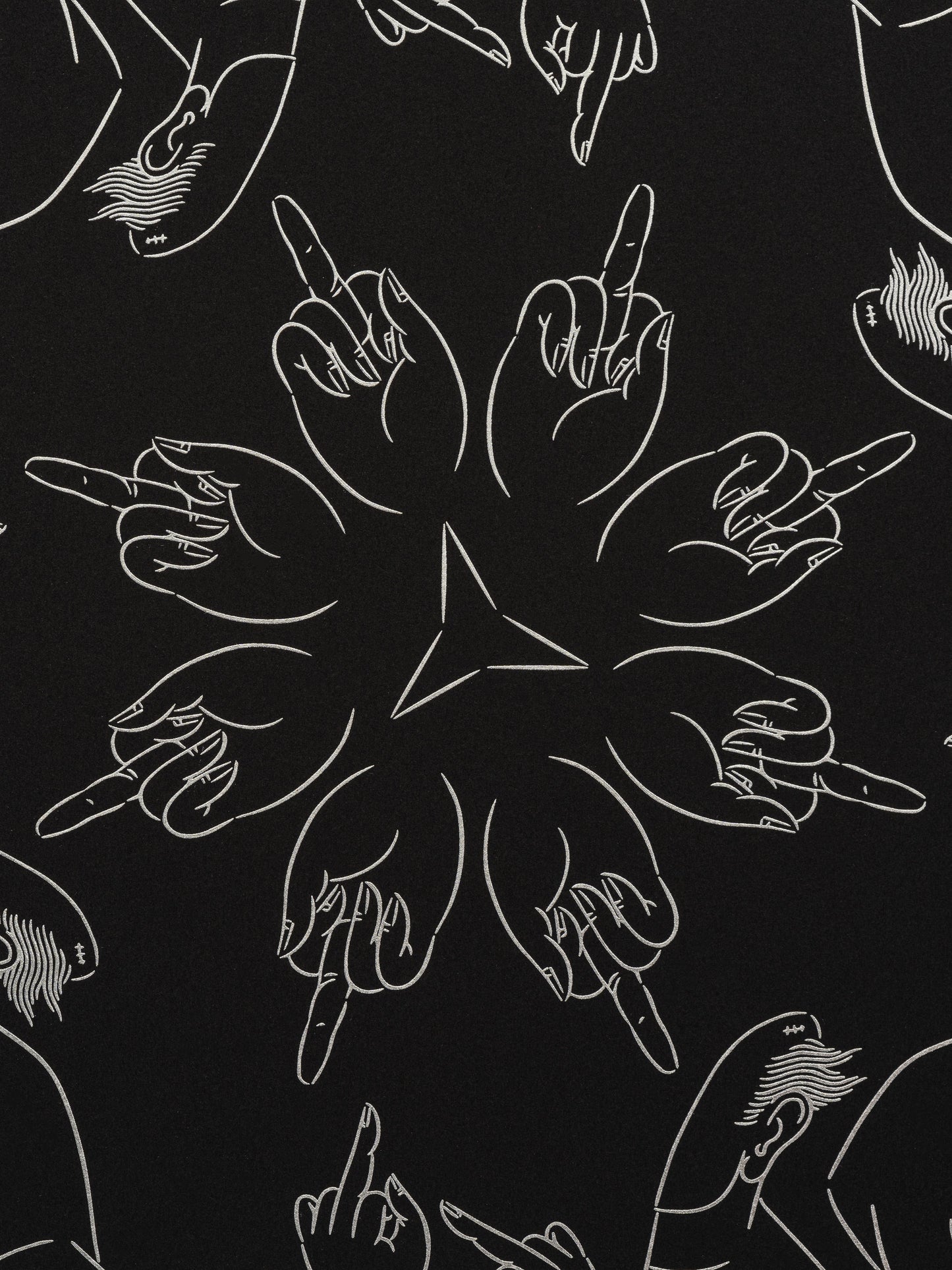 Ai Weiwei "Middle Finger in Black" RARE Limited Edition print
