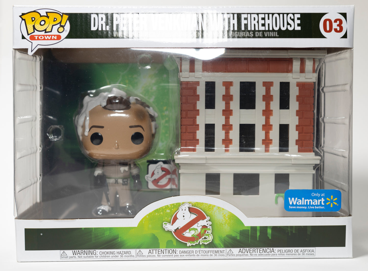 Funko Pop Town Ghostbusters 03 Dr. Peter Venkman with Firehouse