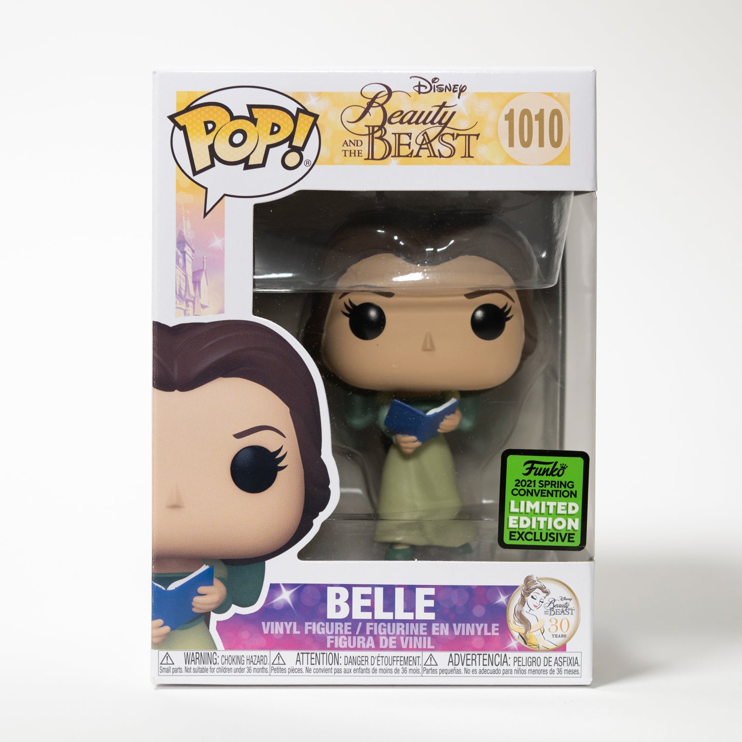 Funko Pop Disney Beauty and the Beast 1010 Belle 2021 Spring Convention Exclusive Limited Edition