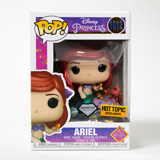 Funko Pop Movies Disney The Little Mermaid 1012 Ariel Hot Topic Exclusive Diamond