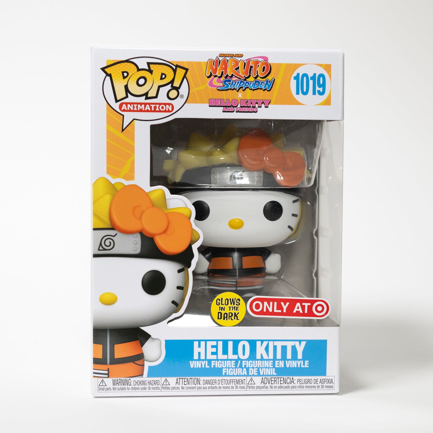 Funko Pop 1019 Hello Kitty (x Naruto Shippuden) Target Exclusive, Glow in the Dark