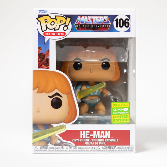 Funko Pop Masters of the Universe 106 He-Man 2022 Summer Convention Exclusive Limited Edition