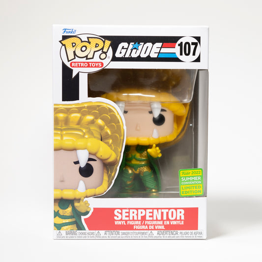 Funko Pop G.I. Joe 107 Serpentor 2022 Summer Convention Exclusive Limited Edition