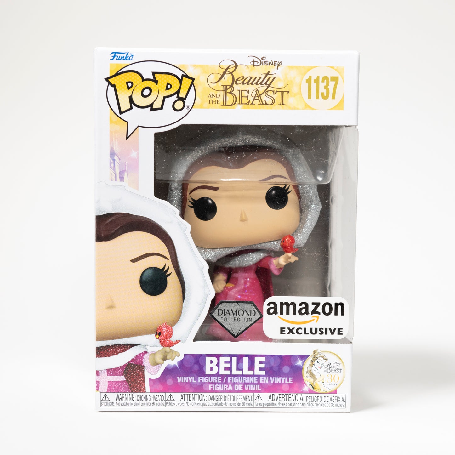 Funko Pop Disney Beauty and the Beast 1137 Belle Amazon Exclusive Diamond