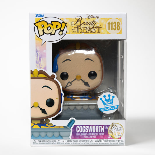 Funko Pop Disney Beauty and the Beast 1138 Cogsworth Funko Exclusive