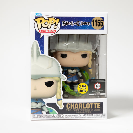 Funko Pop 1155 Black Clover Charlotte Chalice Collectibles Exclusive, Glow in the Dark