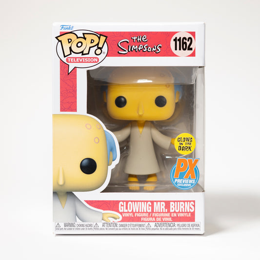 Funko Pop The Simpsons 1162 Glowing Mr. Burns PX Previews Exclusive Glow in the Dark