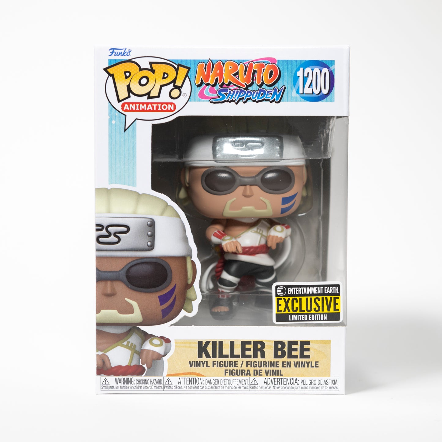 Funko Pop Naruto Shippuden 1200 Killer Bee Entertainment Earth Exclusive Limited Edition