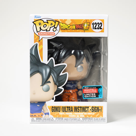 Funko Pop Dragon Ball 1232 Goku (Ultra Instinct -Sign-) 2022 Fall Convention Exclusive, Limited Edition