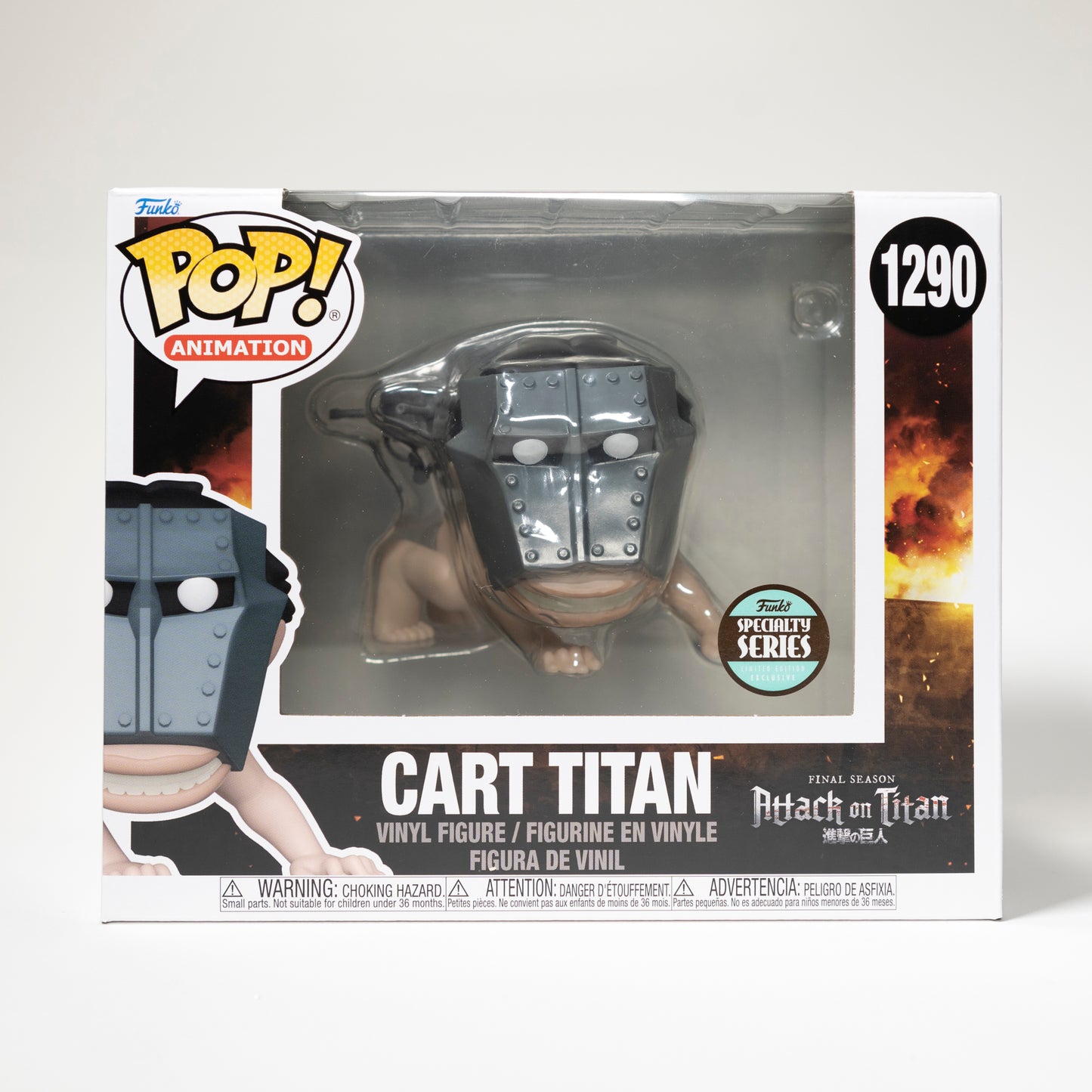 Funko Pop Attack on Titan 1290 Cart Titan Funko Specialty Series Exclusive