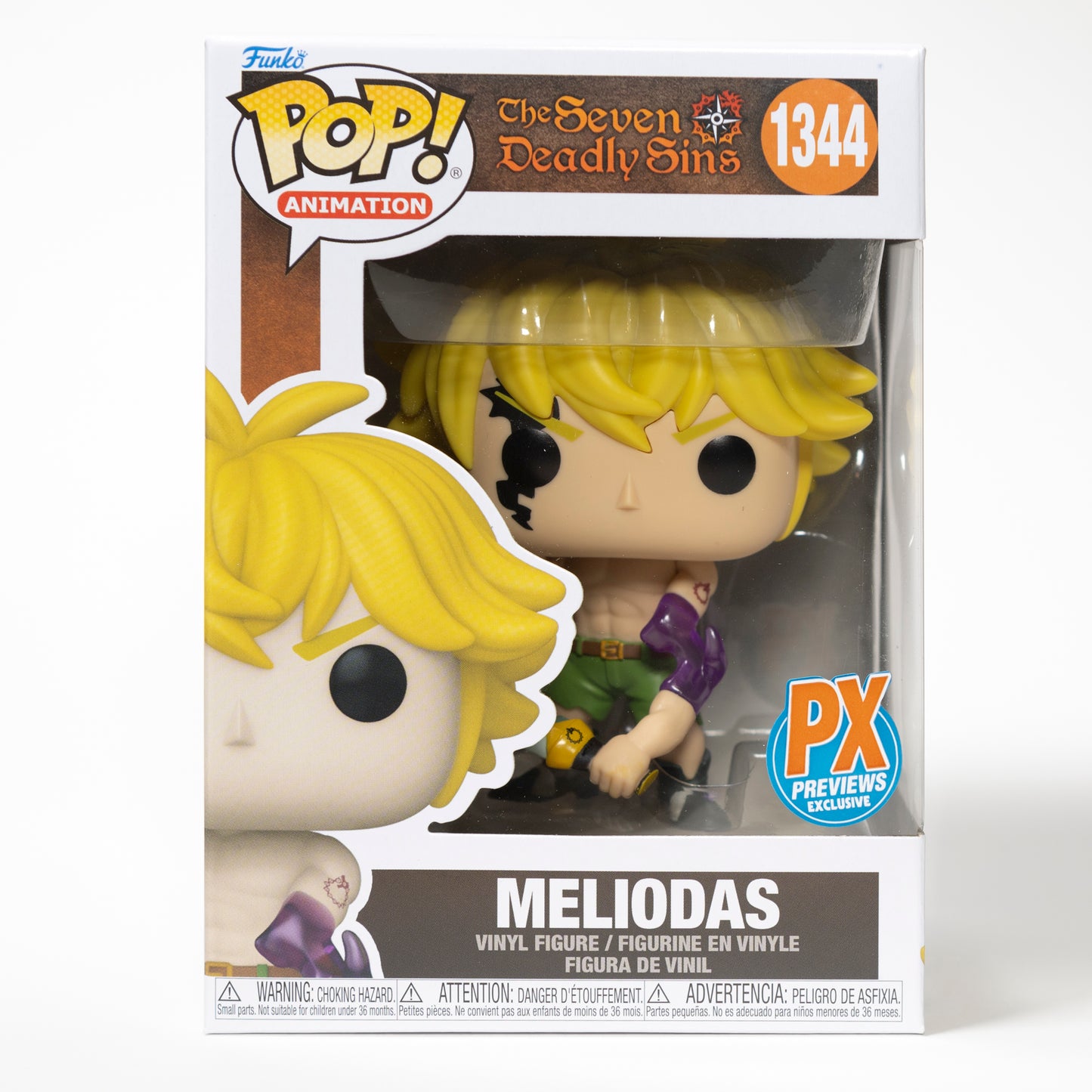 Funko Pop The Seven Deadly Sins 1344 Meliodas PX Previews Exclusive