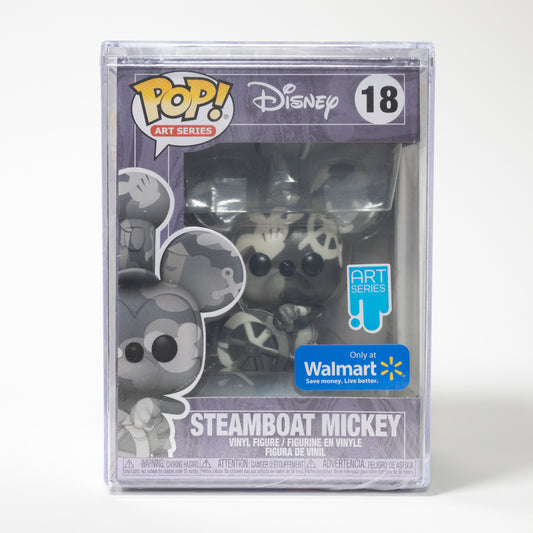 Funko Pop Disney Art Series 18 Steamboat Mickey Walmart Exclusive with protector case