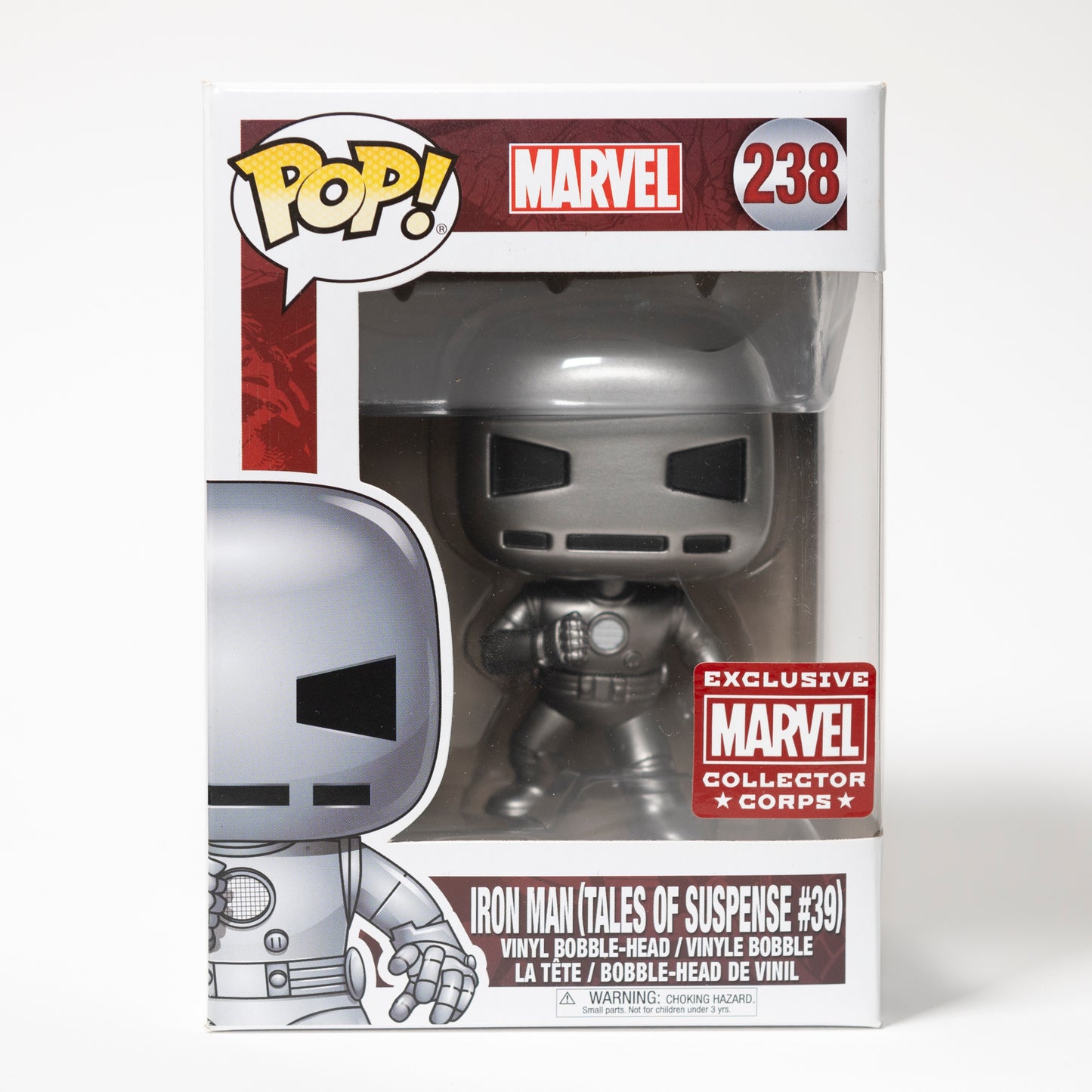 Funko Pop Marvel  Iron Man 238 Iron Man (Tales of Suspense #39) Exclusive Marvel Collector Corps