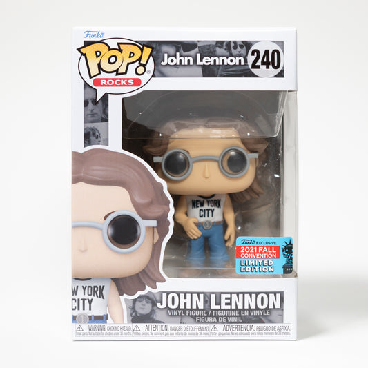 Funko Pop 240  John Lennon 2021 Fall Convention Exclusive Limited Edition