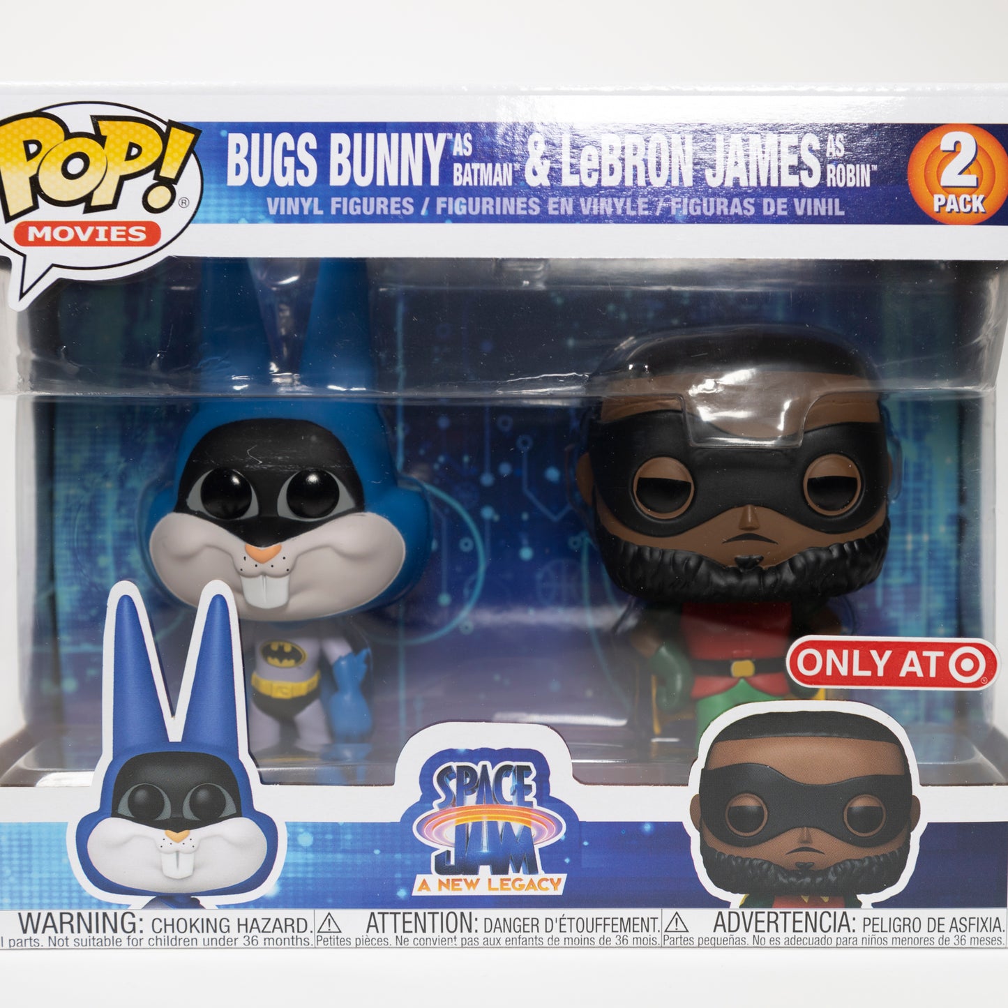 Funko Pop Space Jam Bugs Bunny as Batman & LeBron James as Robin Target Exclusive 2 Pack