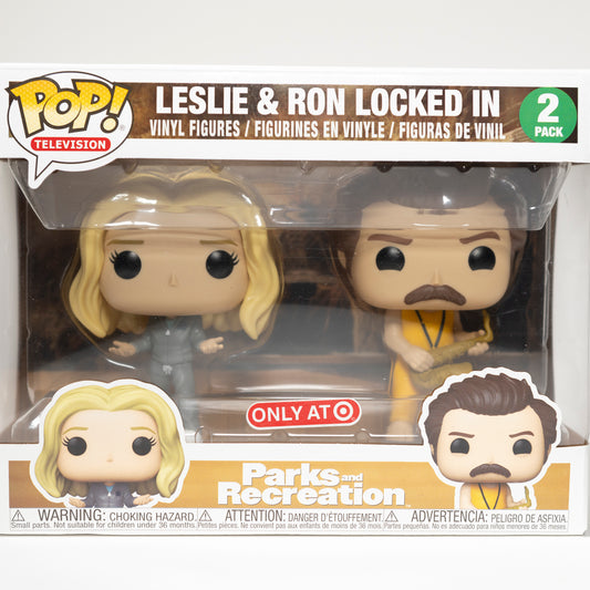 Funko Pop Parks and Recreation Leslie & Ron Locked In Target Exclusive 2 Pack