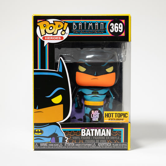 Funko Pop DC 369 Batman Hot Topic Exclusive Black Light