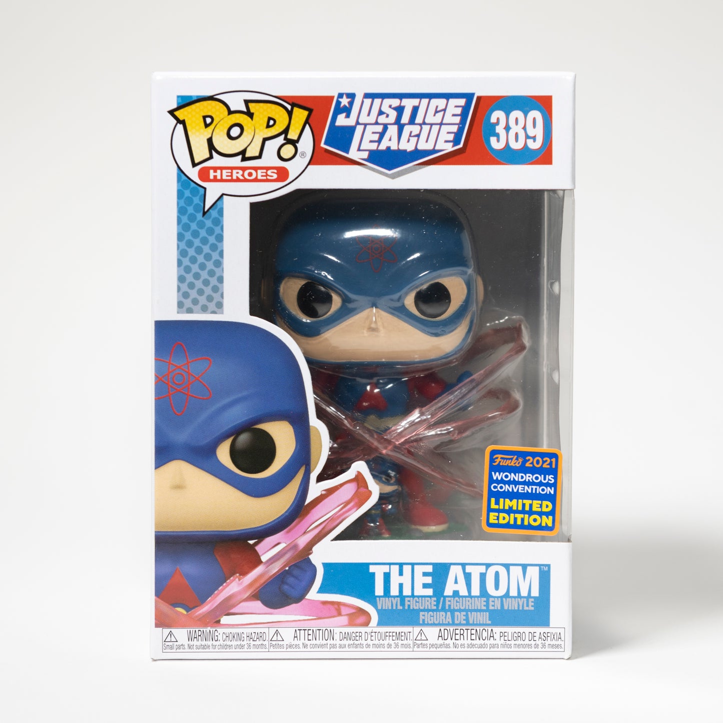 Funko Pop DC Justice League 389 The Atom 2021 Wonderous Convention Limited Edition