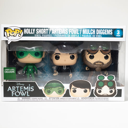 Funko Pop Disney Artemis Fowl 3-Pack Holly Short / Artemis Fowl / Mulch Diggems Barnes & Noble Exclusive