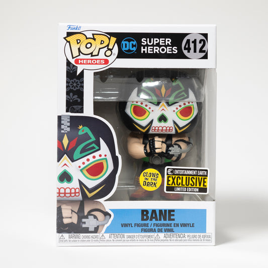 Funko Pop DC Batman 412 Bane (Dia de los Muertos) Entertainment Earth Exclusive Limited Edition, Glow in the Dark