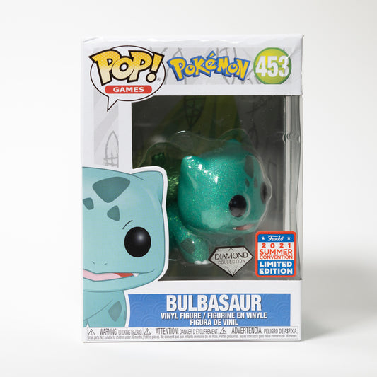 Funko Pop Games Pokémon 453 Bulbasaur 2021 Summer Convention Limited Edition, Diamond