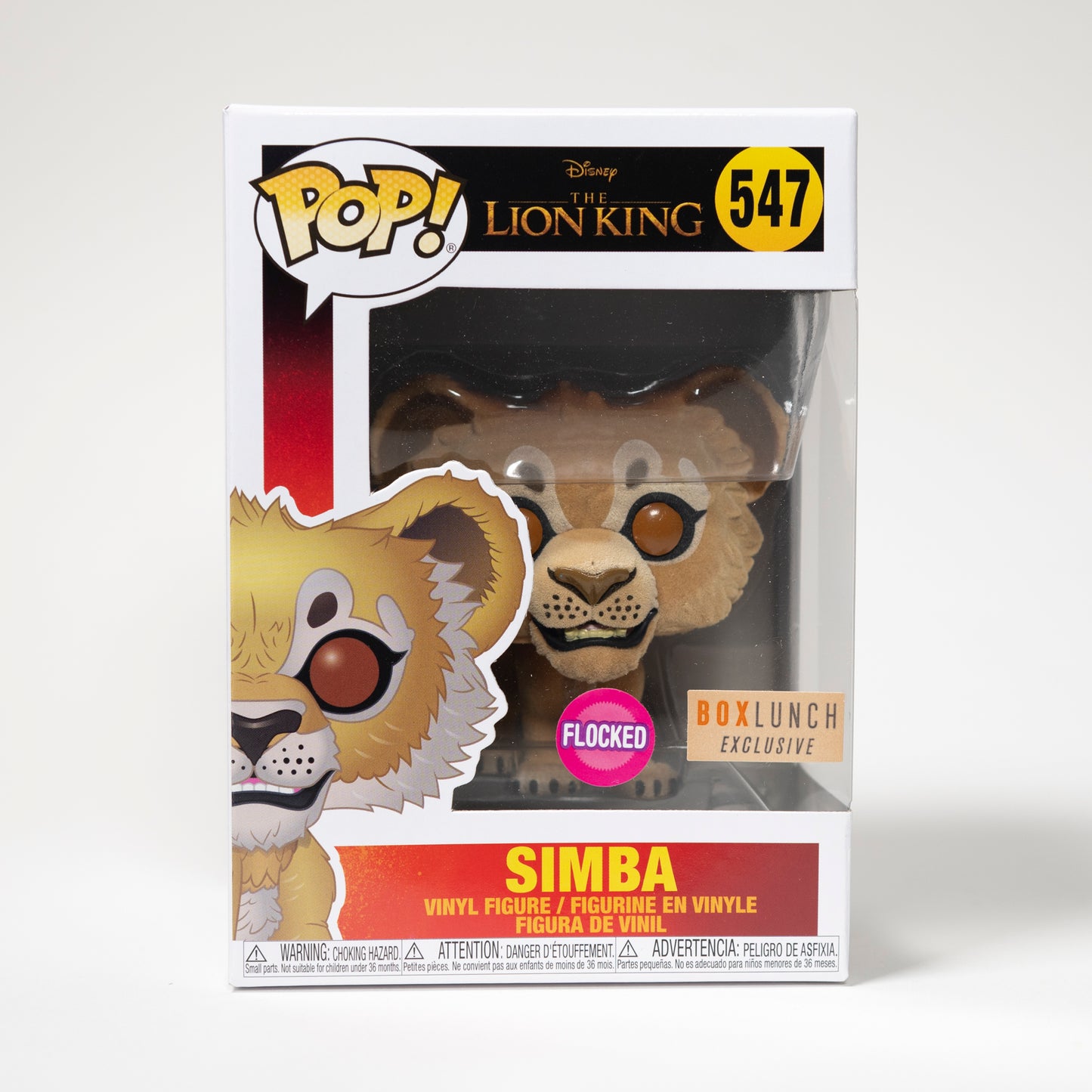 Funko Pop Disney The Lion King 547 Simba Box Lunch Exclusive Flocked