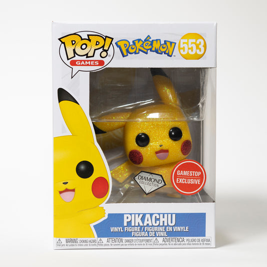 Funko Pop Games Pokémon 553 Pikachu 2021 GameStop Exclusive Diamond