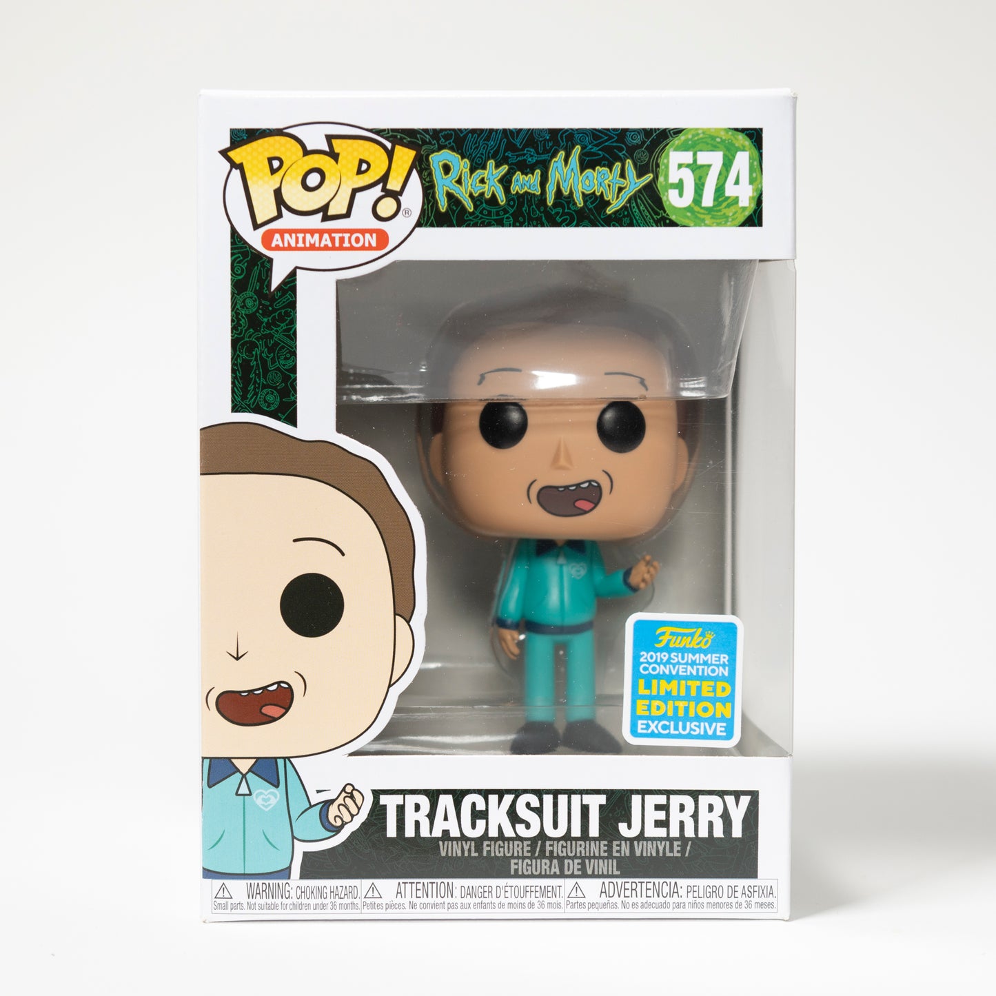 Funko Pop Rick and Morty 574 Tracksuit Jerry 2019 Summer Convention Exclusive, Limited Edition