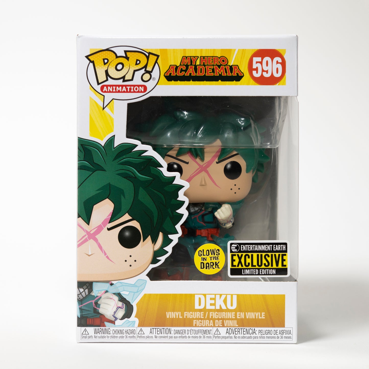 Funko Pop My Hero Academia 596 Deku Entertainment Earth Exclusive Limited Edition, Glow in the Dark