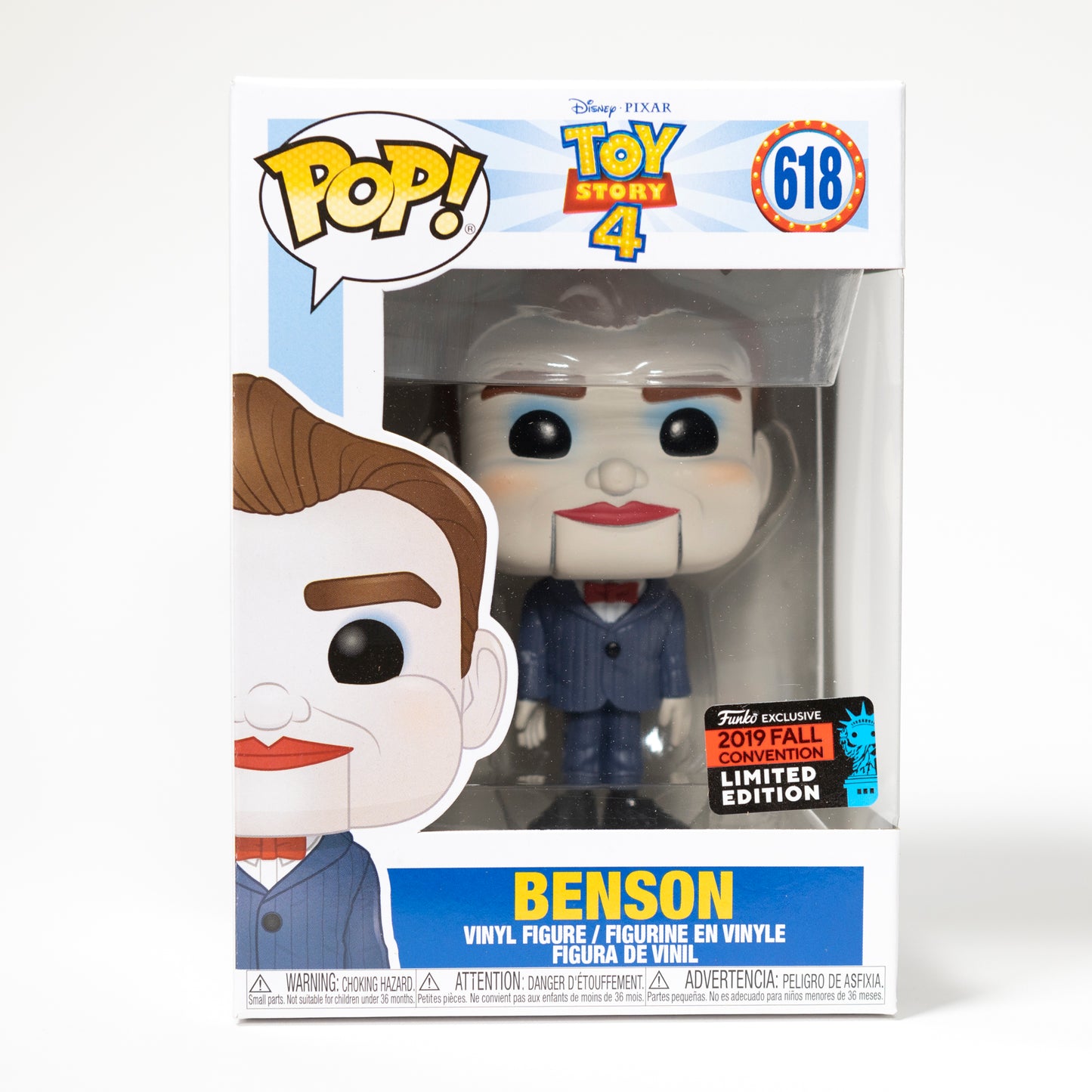 Funko Pop Toy Story 4 618 Benson 2019 Fall Convention Exclusive Limited Edition