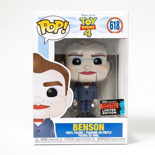 Funko Pop Toy Story 4 618 Benson 2019 Fall Convention Exclusive Limited Edition