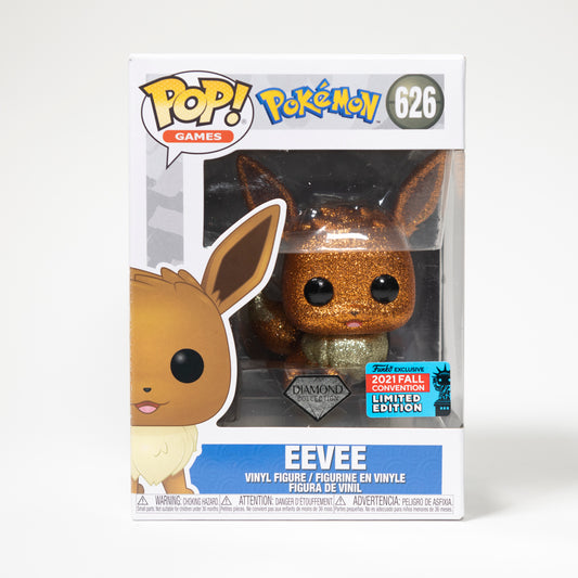 Funko Pop Games Pokémon 626 Eevee 2021 Fall Convention Exclusive Limited Edition Diamond