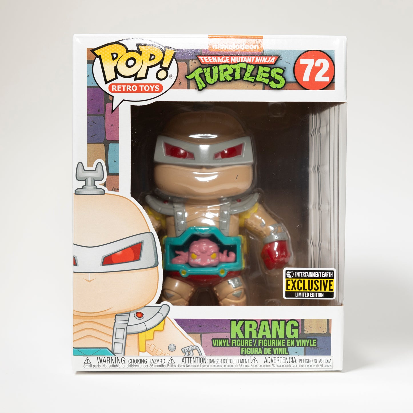 Funko Pop TMNT Teenage Mutant Ninja Turtles 72 Krang Entertainment Earth Exclusive Limited Edition