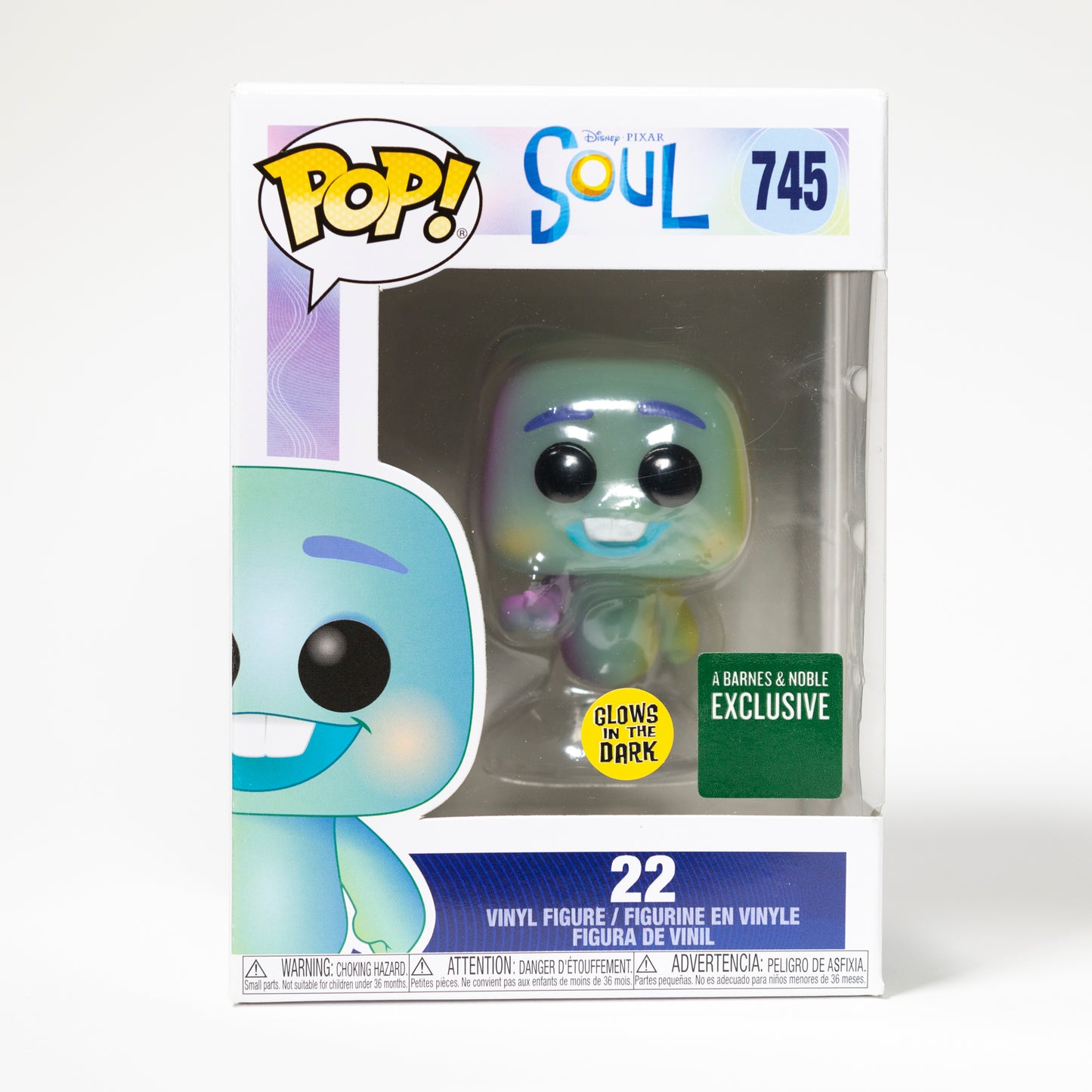 Funko Pop Disney Soul 745 22 Barnes & Noble Exclusive Glow in the Dark