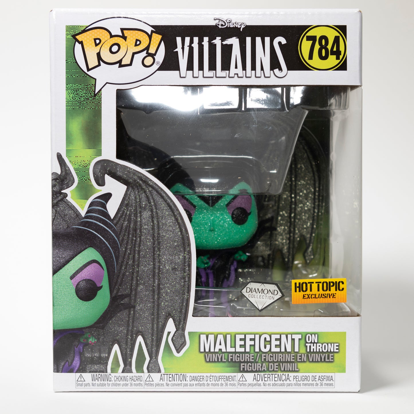 Funko Pop Disney Villains 784 Maleficent on Throne Hot Topic Exclusive Diamond