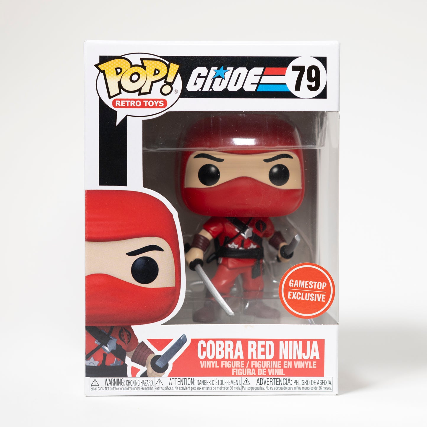 Funko Pop G.I. Joe 79 Cobra Red Ninja GameStop Exclusive