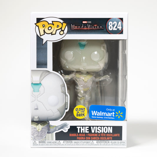 Funko Pop Marvel Wanda Vision 824 The Vision Walmart Exclusive Glow in the Dark