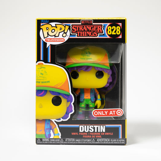 Funko Pop Stranger Things 828 Dustin Target Exclusive Black Light