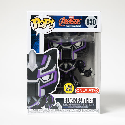 Funko Pop Marvel 830 Black Panther Target Exclusive Glow in the Dark