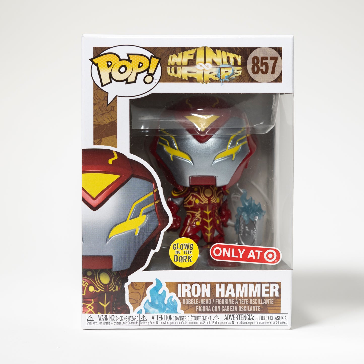 Funko Pop Marvel Iron Man 857 Iron Hammer (Infinity Warps) Target Exclusive Glow in the Dark