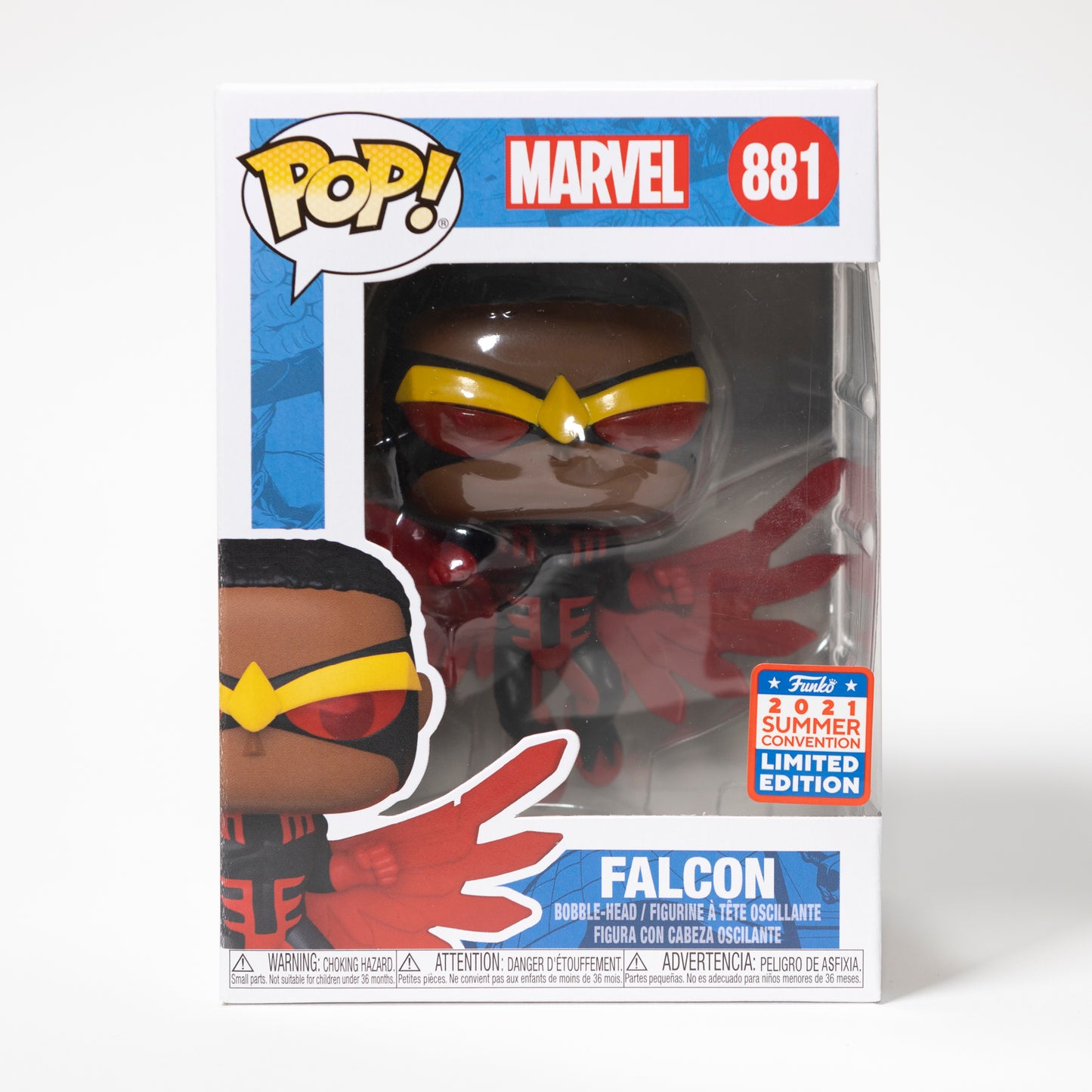 Funko Pop Marvel The Falcon and the Winter Soldier 881 Falcon 2021 Summer Convention Limited Edition