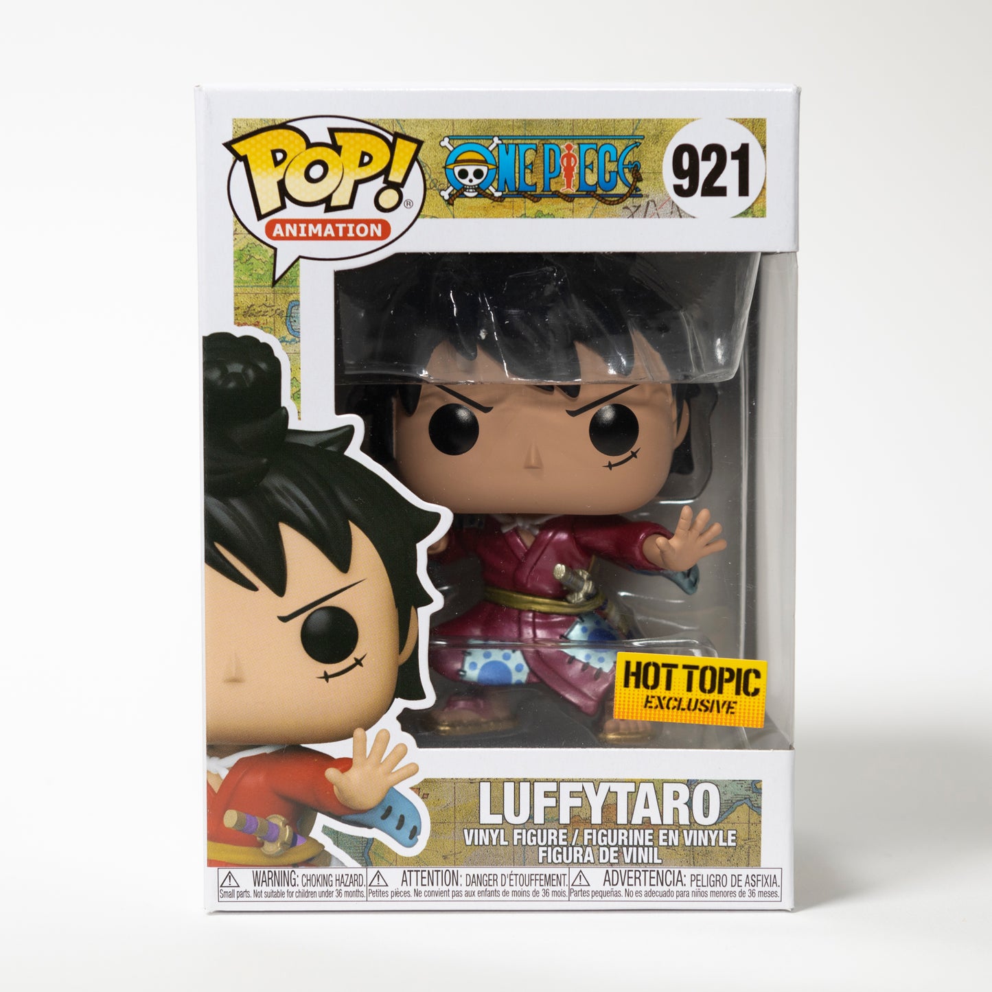 Funko Pop One Piece 921 Luffytaro Hot Topic Exclusive Metallic